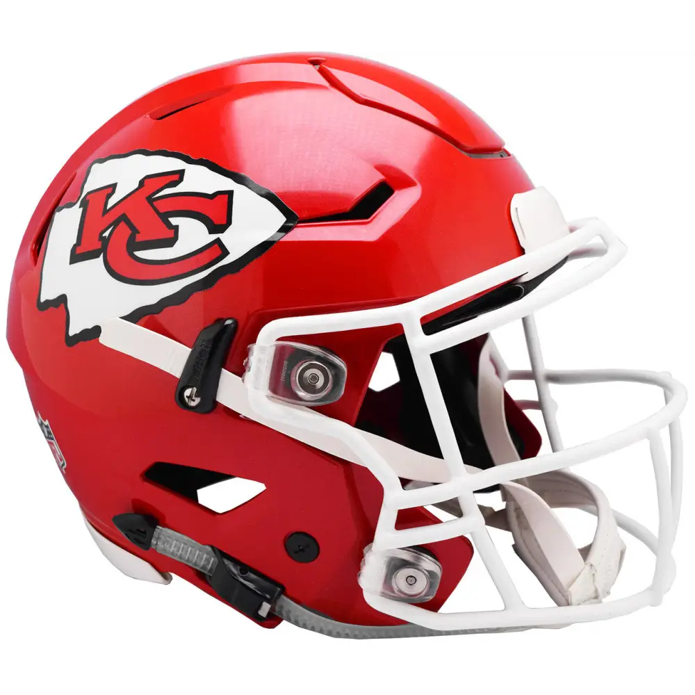 Kansas City Chiefs Helmet Riddell Authentic Full Size SpeedFlex Style - speedflex Helmet