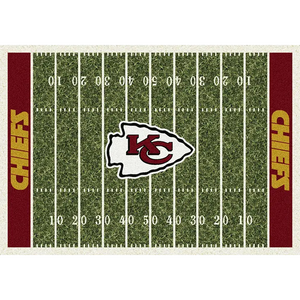 Kansas City Chiefs NFL Football Field Rug  NFL Area Rug - Fan Rugs