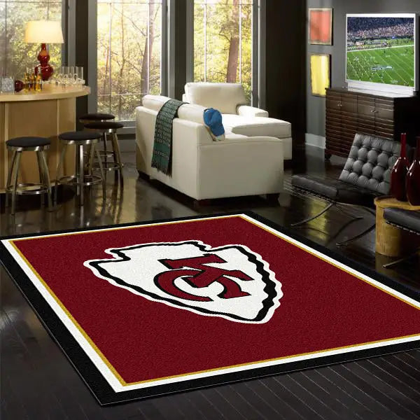 Kansas City Chiefs NFL Team Spirit Rug  NFL Area Rug - Fan Rugs