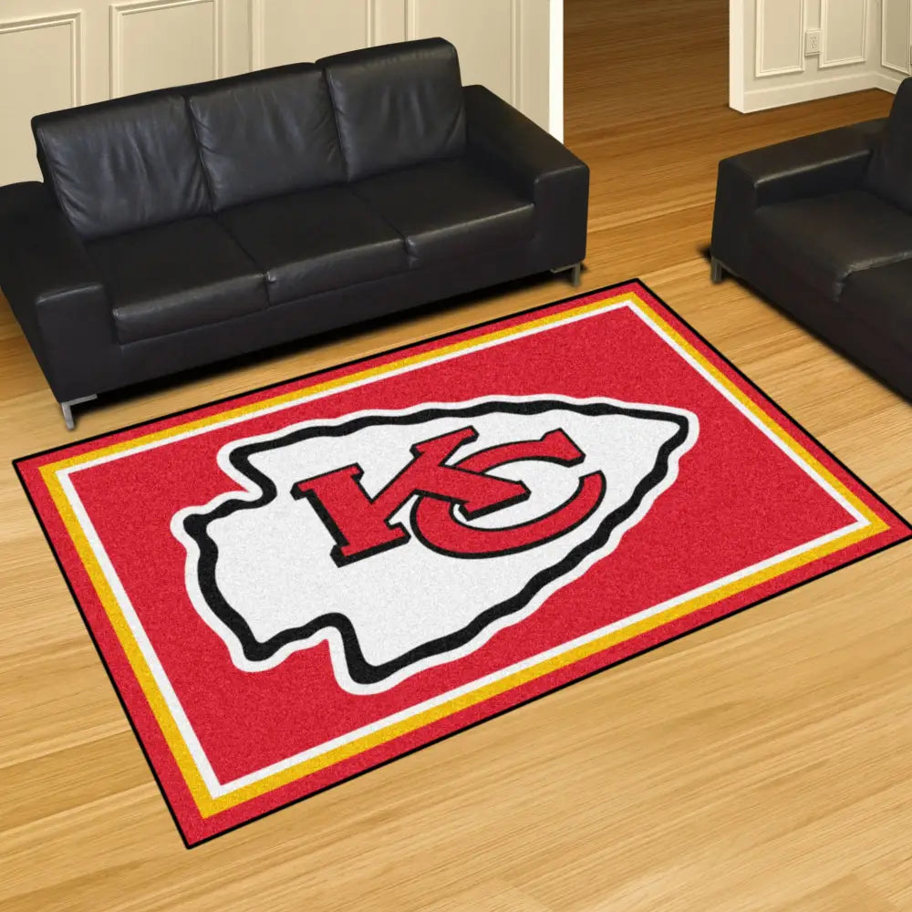 Kansas City Chiefs Plush Rug  NFL Area Rug - Fan Rugs