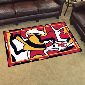 Kansas City Chiefs X-Fit 4x6 Plush Rug  NFL Area Rug - Fan Rugs