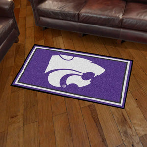 Kansas State University Plush Rug - 3’x5’ (36’’x 60’’) - College Area Rug