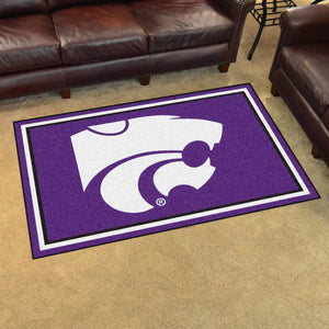 Kansas State University Plush Rug - 4’x6’ (44’’x71’’) - College Area Rug