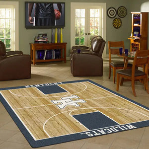 Kentucky University Basketball Court Rug  College Area Rug - Fan Rugs