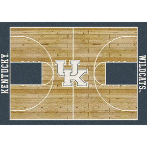 Kentucky University Basketball Court Rug  College Area Rug - Fan Rugs