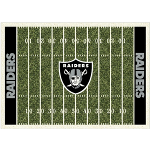 Las Vegas Raiders NFL Football Field Rug  NFL Area Rug - Fan Rugs