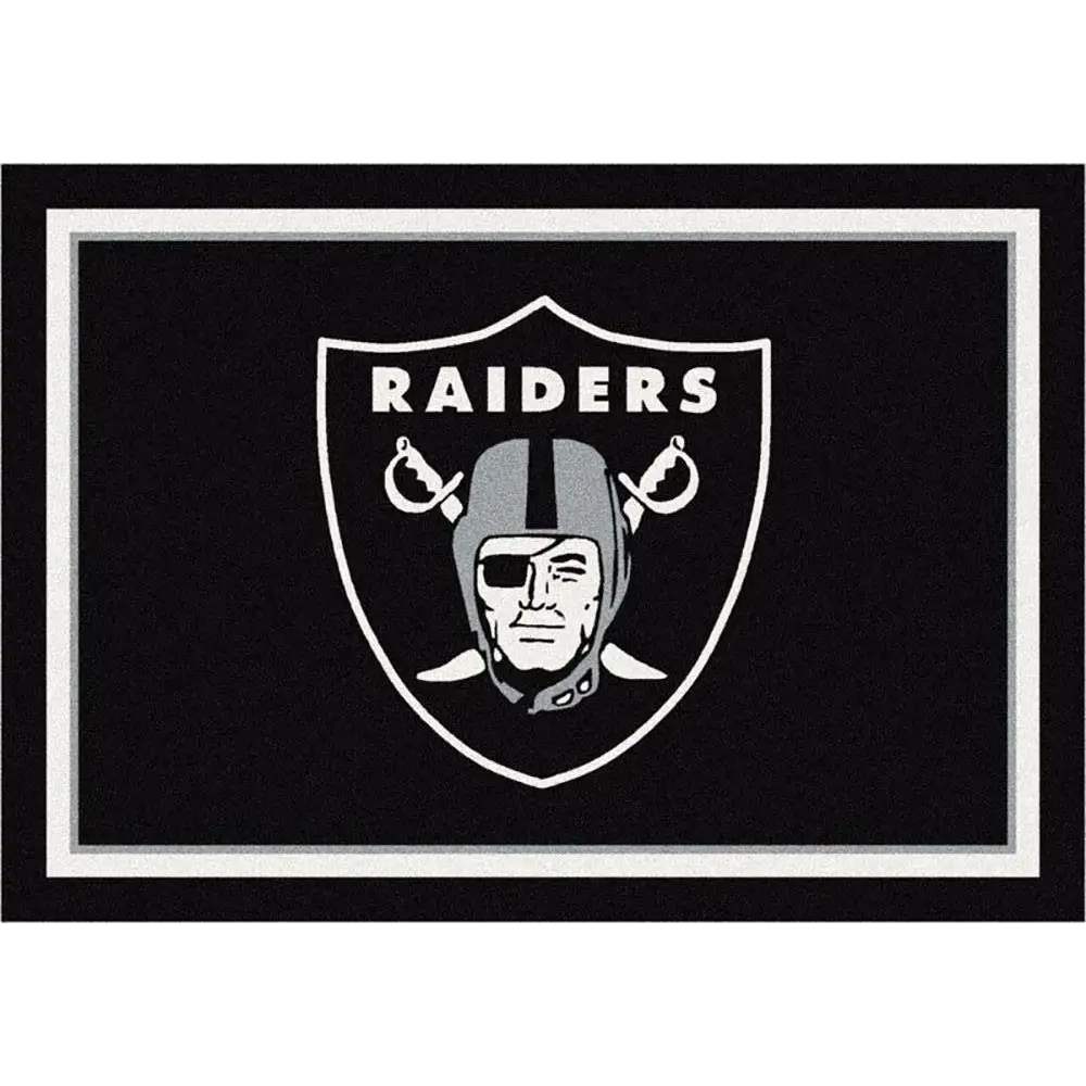 Las Vegas Raiders NFL Team Spirit Rug  NFL Area Rug - Fan Rugs