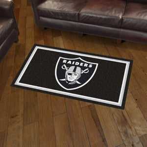 Las Vegas Raiders Plush Rug  NFL Area Rug - Fan Rugs