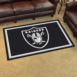 Las Vegas Raiders Plush Rug  NFL Area Rug - Fan Rugs