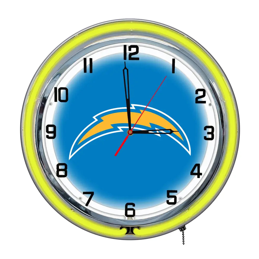 Los Angeles Chargers 18in Neon Clock - neon clock