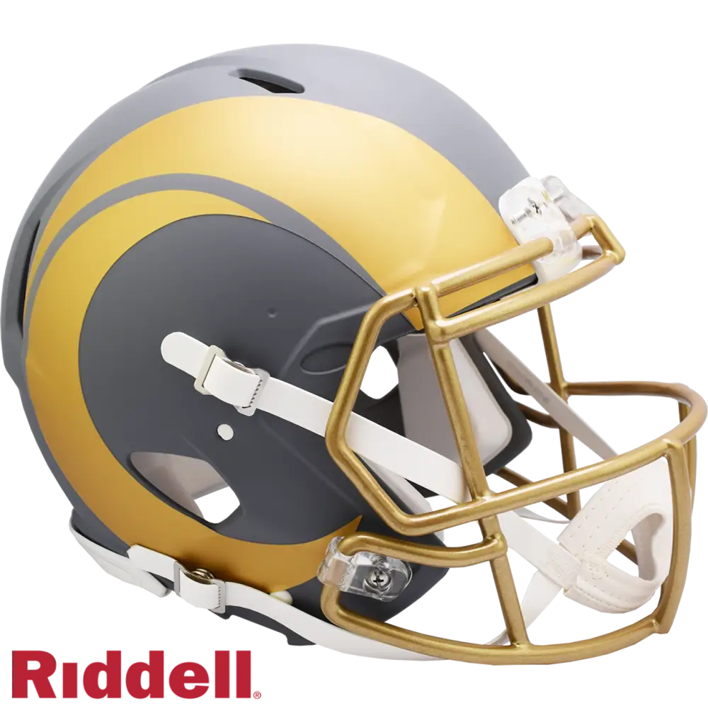 Los Angeles Rams Helmet Riddell Authentic Full Size Speed Style Slate Alternate - Teams