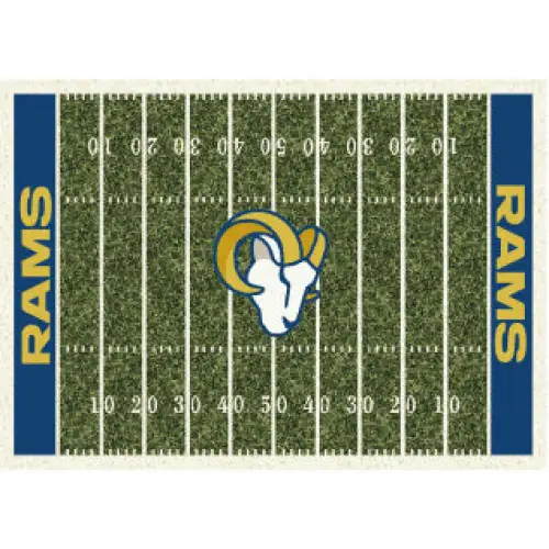 Los Angeles Rams NFL Football Field Rug  NFL Area Rug - Fan Rugs