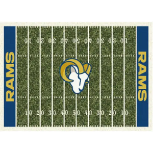 Los Angeles Rams NFL Football Field Rug  NFL Area Rug - Fan Rugs