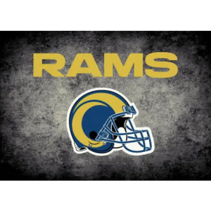 Los Angeles Rams NFL Team Distressed Rug  NFL Area Rug - Fan Rugs