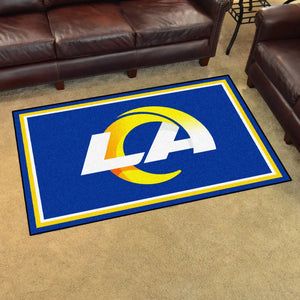 Los Angeles Rams Plush Rug - 4’ x 6’ (44’’x71’’) - NFL Area Rug