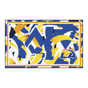 Los Angeles Rams X-Fit 4x6 Plush Rug  NFL Area Rug - Fan Rugs