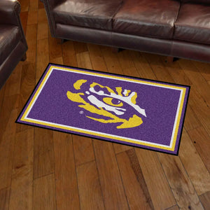 Louisiana State University - LSU Plush Rug  College Area Rug - Fan Rugs