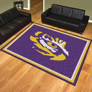 Louisiana State University - LSU Plush Rug  College Area Rug - Fan Rugs