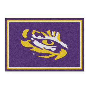 Louisiana State University - LSU Plush Rug  College Area Rug - Fan Rugs