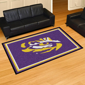 Louisiana State University - LSU Plush Rug  College Area Rug - Fan Rugs