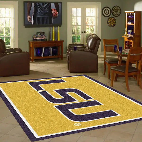 LSU University Team Spirit Rug  College Area Rug - Fan Rugs