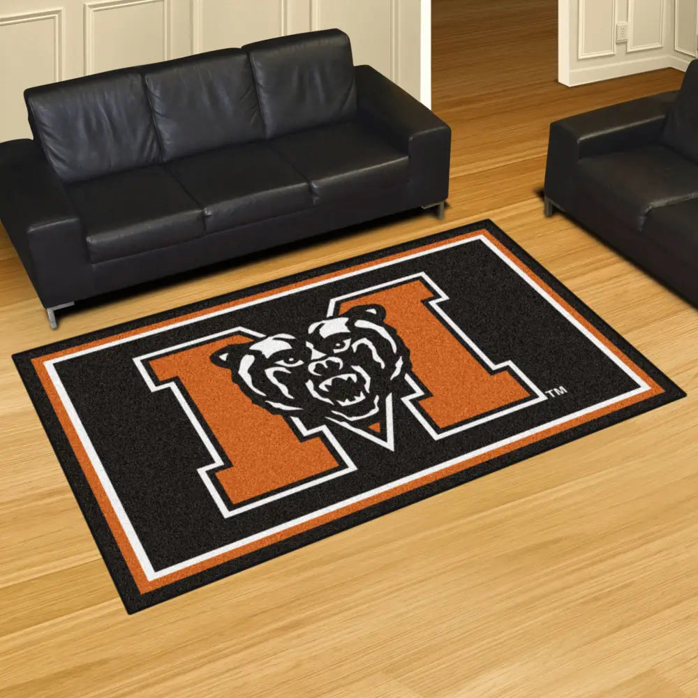 Mercer University Plush Rug  College Area Rug - Fan Rugs