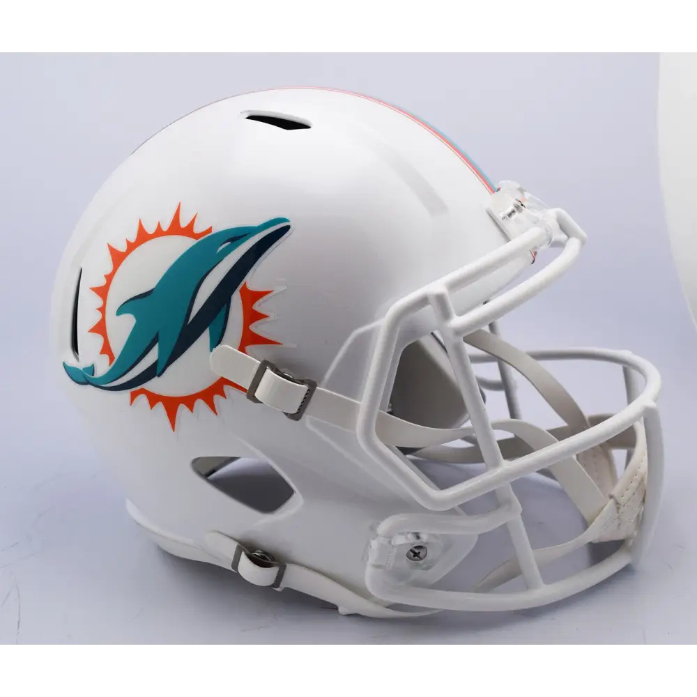 Miami Dolphins Helmet Riddell Replica Full Size Speed Style 2018 - Teams