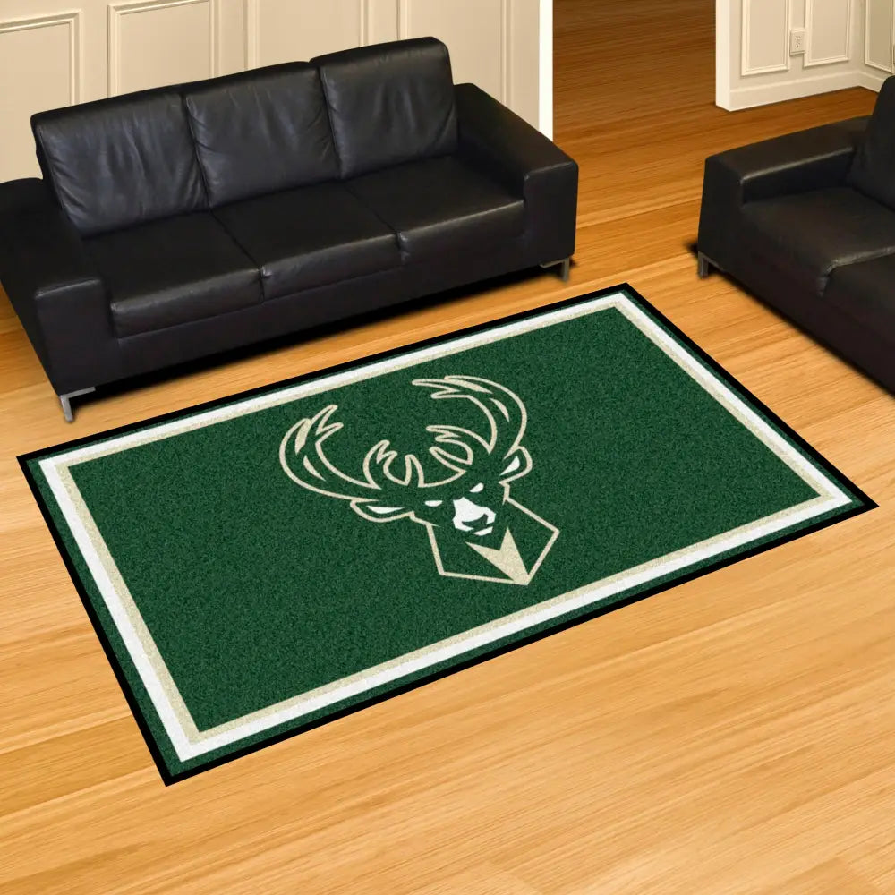 Milwaukee Bucks Rug  NBA Area Rug - Fan Rugs