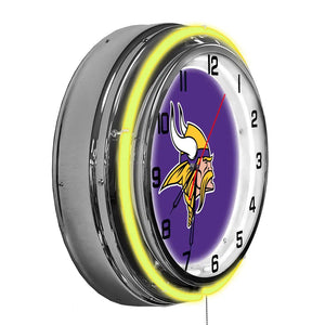 Minnesota Vikings 18in Neon Clock - neon clock