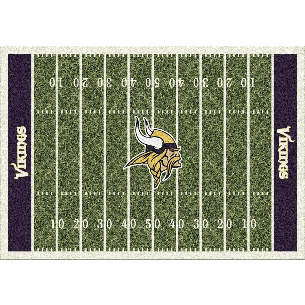 Minnesota Vikings NFL Football Field Rug  NFL Area Rug - Fan Rugs