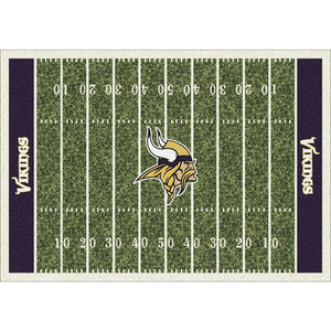 Minnesota Vikings NFL Football Field Rug  NFL Area Rug - Fan Rugs