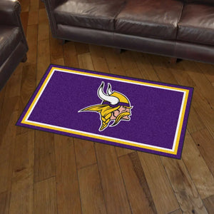 Minnesota Vikings Plush Rug - 3’ x 5’ (36’’x 60’’) - NFL Area Rug