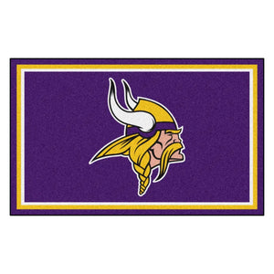 Minnesota Vikings Plush Rug - NFL Area Rug