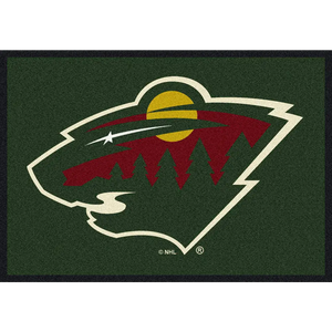 Minnesota Wild NHL Team Spirit Rug  NHL Area Rug - Fan Rugs