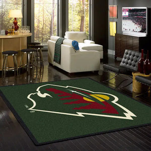 Minnesota Wild NHL Team Spirit Rug  NHL Area Rug - Fan Rugs