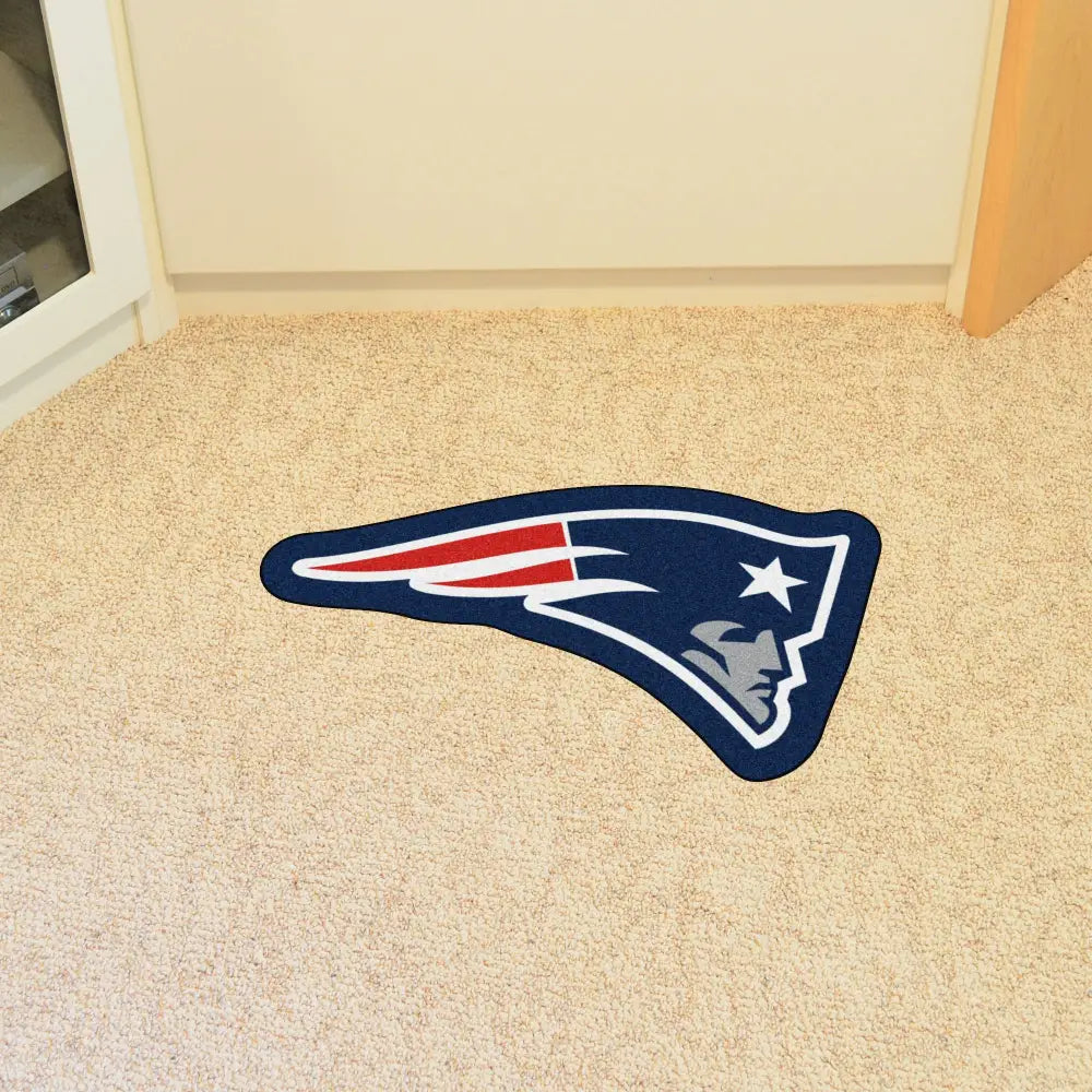 New England Patriots Mascot Mat - 36’’ x 19.1’’ - NFL Mascot Mat