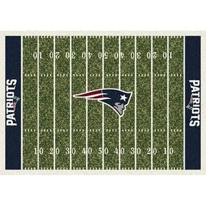 New England Patriots NFL Football Field Rug  NFL Area Rug - Fan Rugs