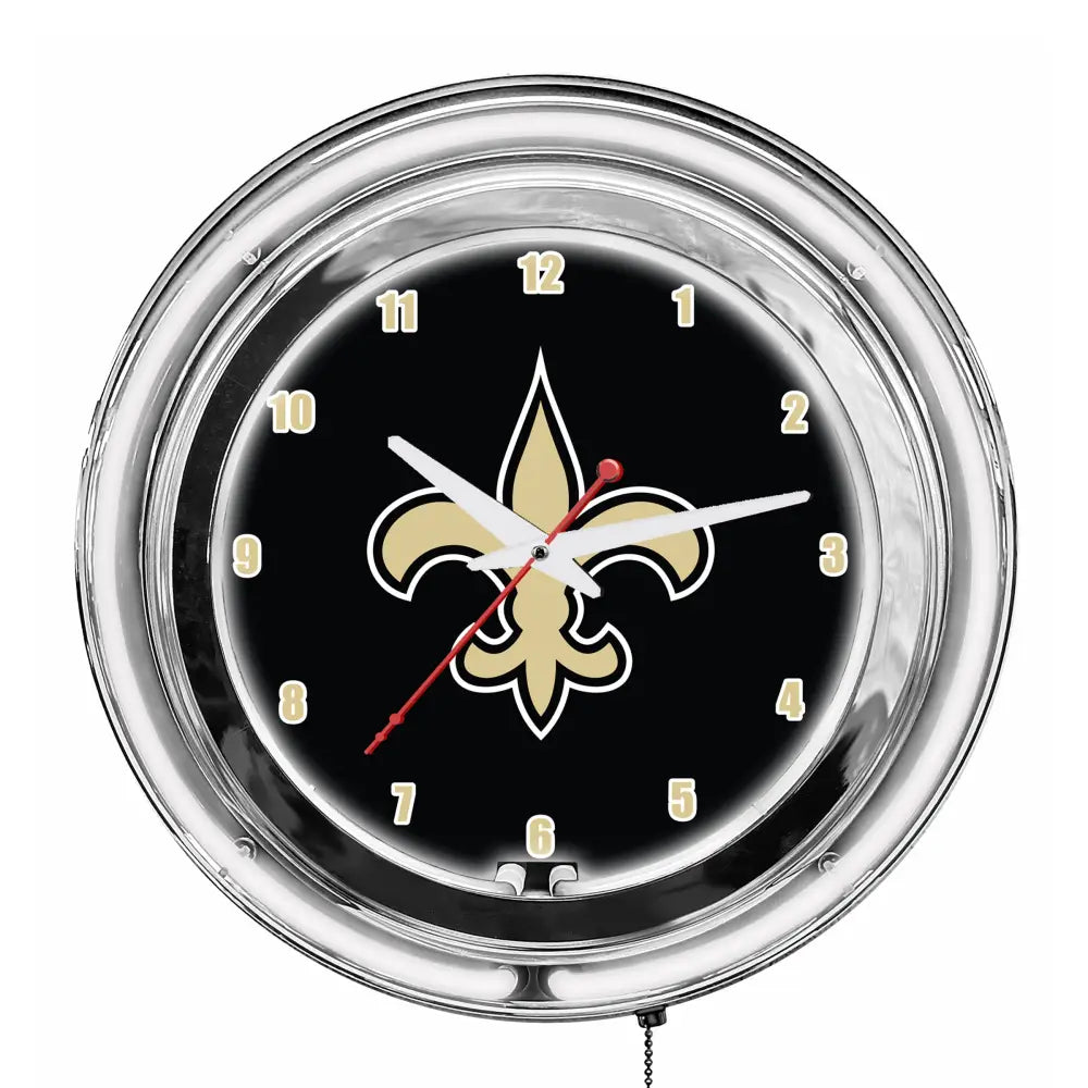 New Orleans Saints 18in Neon Clock - neon clock