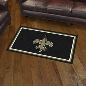 New Orleans Saints Plush Rug - 3’ x 5’ (36’’x 60’’) - NFL Area Rug