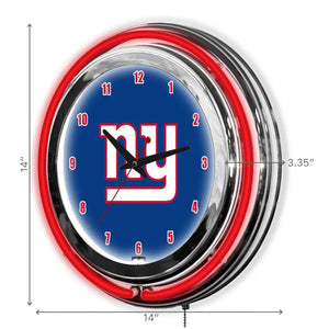 New York Giants 14in Neon Clock - neon clock