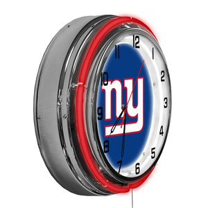 New York Giants 18in Neon Clock - neon clock