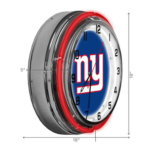 New York Giants 18in Neon Clock - neon clock