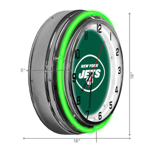 New York Jets 18in Neon Clock - neon clock