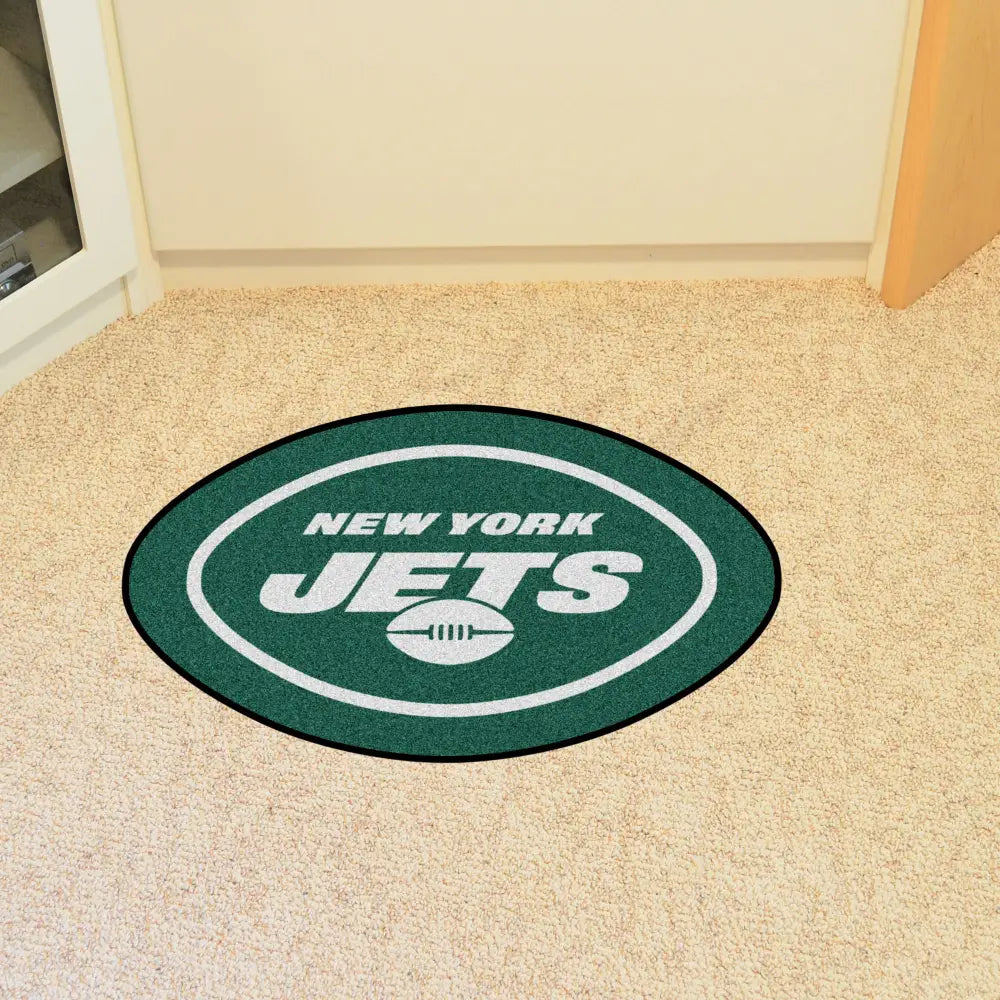 New York Jets Mascot Mat - 36’’ x 22.6’’ - NFL Mascot Mat