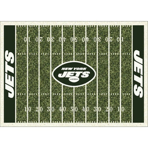 New York Jets NFL Football Field Rug - NFL Area Rug