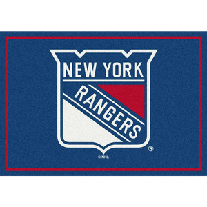 New York Rangers NHL Team Spirit Rug  NHL Area Rug - Fan Rugs