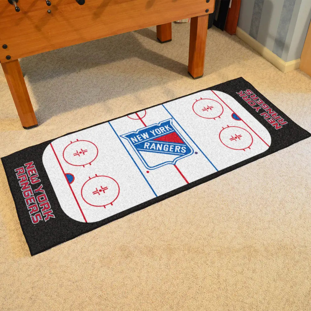 New York Rangers Rink Runner - 30’’x72’’ - NHL Rink Runner