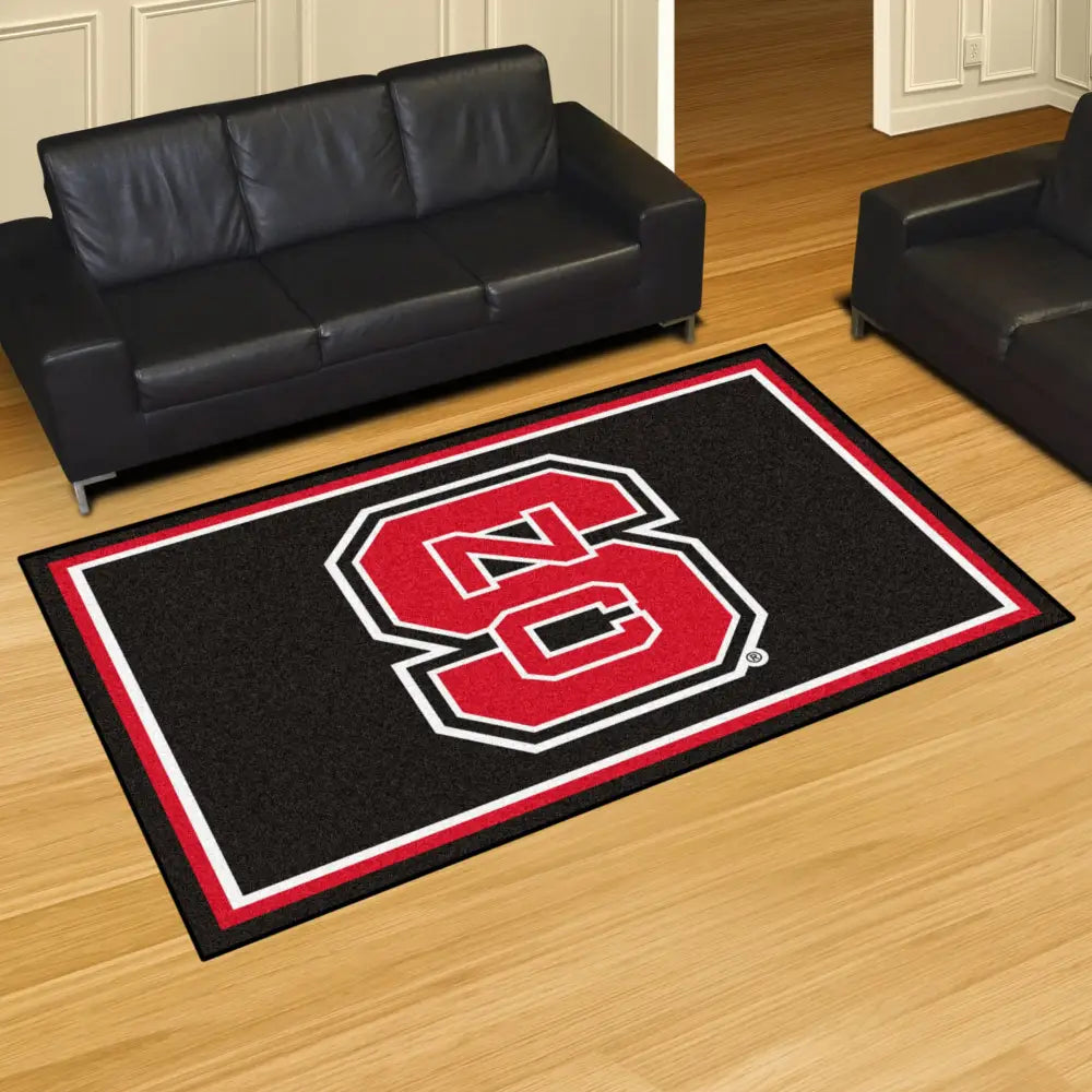 North Carolina State University Plush Rug  College Area Rug - Fan Rugs