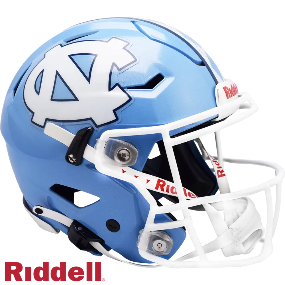 North Carolina Tar Heels Helmet Riddell Authentic Full Size SpeedFlex Style Argyle Stripe - sportsflex helmet