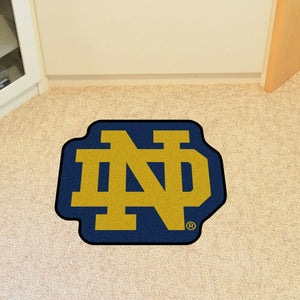 Notre Dame ND Logo Mascot Mat - 30’’ x 30.4’’ - College Mascot Matt